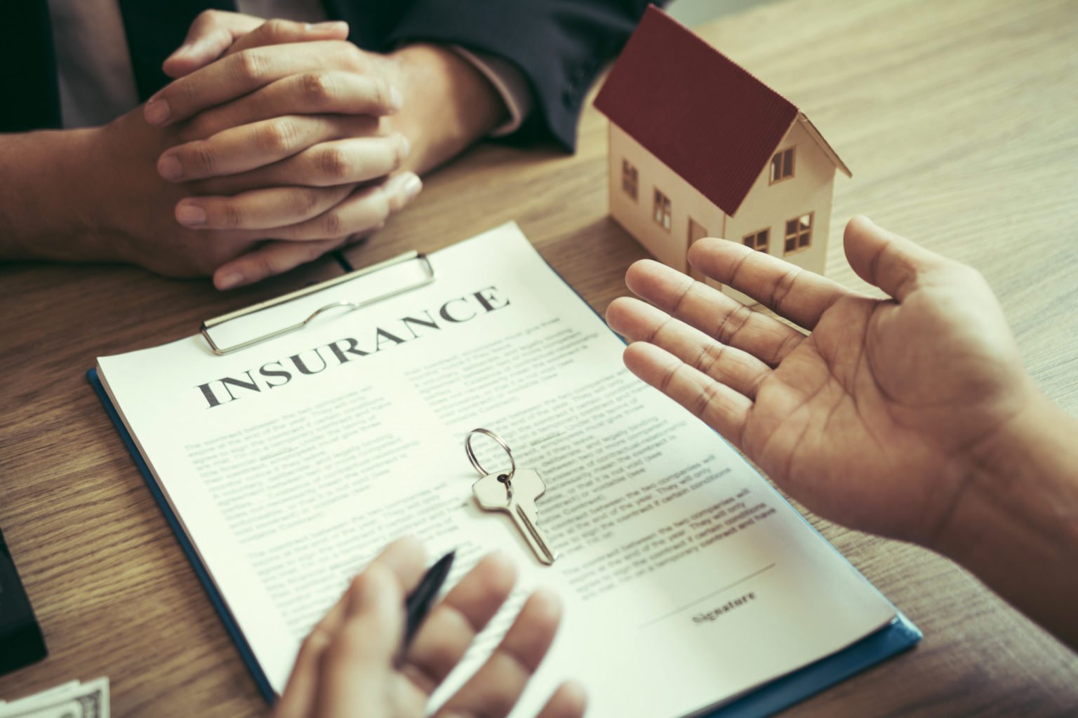 people buying a house