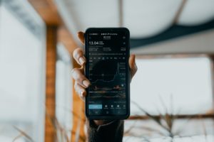 a person holding a phone